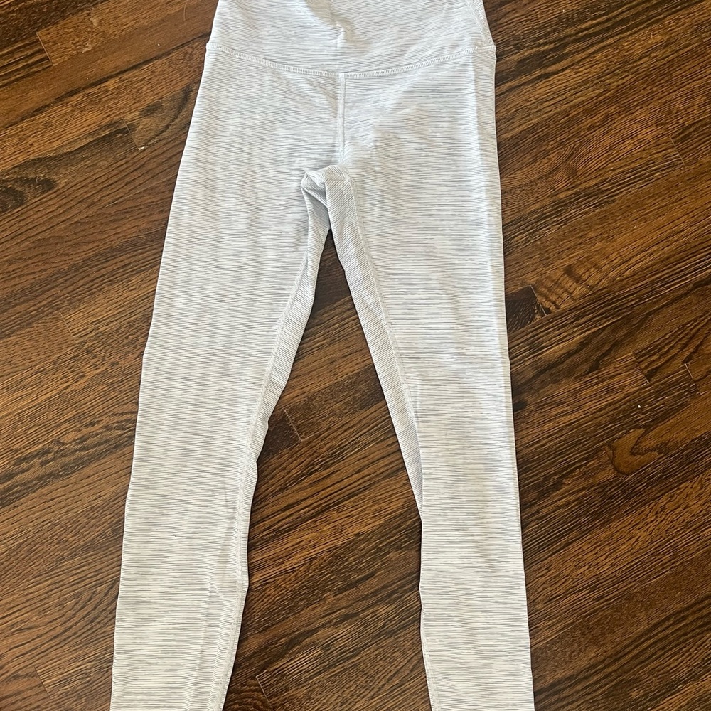 Lululemon leggings-gray/white